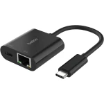 توصيل USB-C بمحول Ethernet + الشحن - نقل سريع للبيانات وتوصيل الطاقة من بيلكين - بيلكين