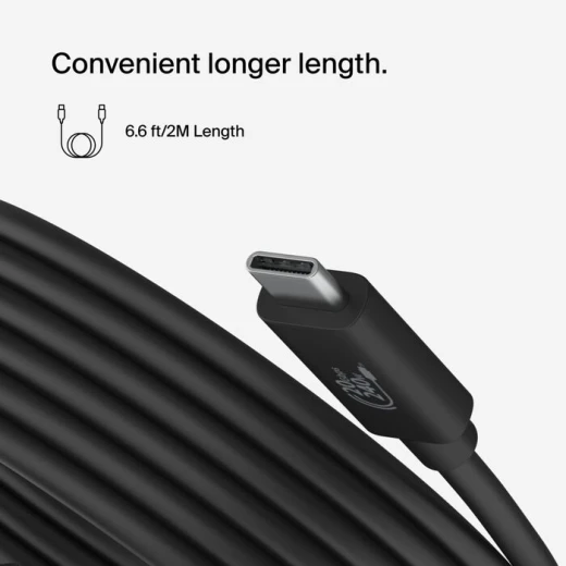 كابل بيلكين USB4 240 واط 20 جيجابت في الثانية - 6.6 قدم/2 متر - شحن سريع - بيلكين - Image 7