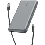 شاحن بيلكين 20000 mAh USB-C باور بانك محمول مع منفذي USB-A - رمادي - بيلكين