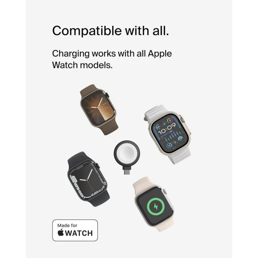 شاحن بيلكين USB-C المحمول لساعة Apple Watch Series 9/8/7/Ultra - أسود - بيلكين - Image 3