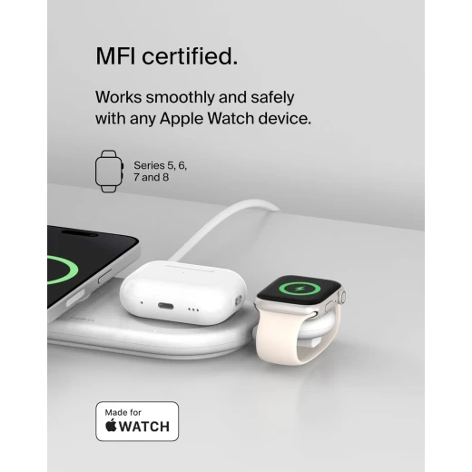 شاحن ساعة ابل ووتش USB-C المحمول من بيلكين- شحن سريع، تصميم مدمج - بيلكين - Image 6