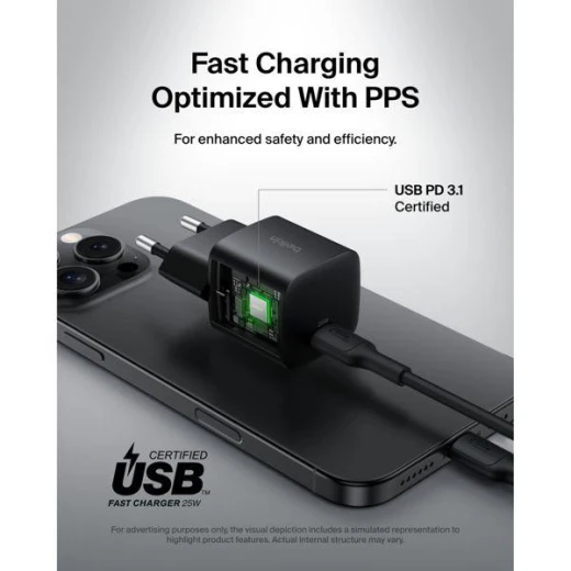 شاحن بيلكين 25 واط USB-C: شحن سريع للهواتف الذكية والمزيد - بيلكين - Image 5