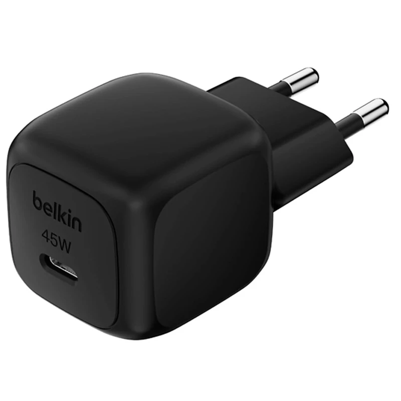شاحن بيلكين BoostCharge 45W USB-C أسود - شحن سريع للآيفون والمزيد - بيلكين