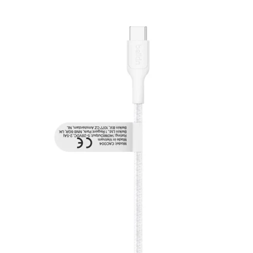 كابل Belkin BoostCharge Pro مضفر USB C إلى USB C مزدوج 140 واط أسود - Image 3