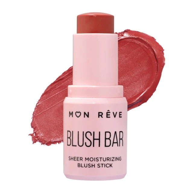 قلم أحمر خدود Mon Reve Bar مرطب رقم 04 تركيبة قابلة للمزج للشفاه والعيون والخدود مكياج مشع - مون ريف
