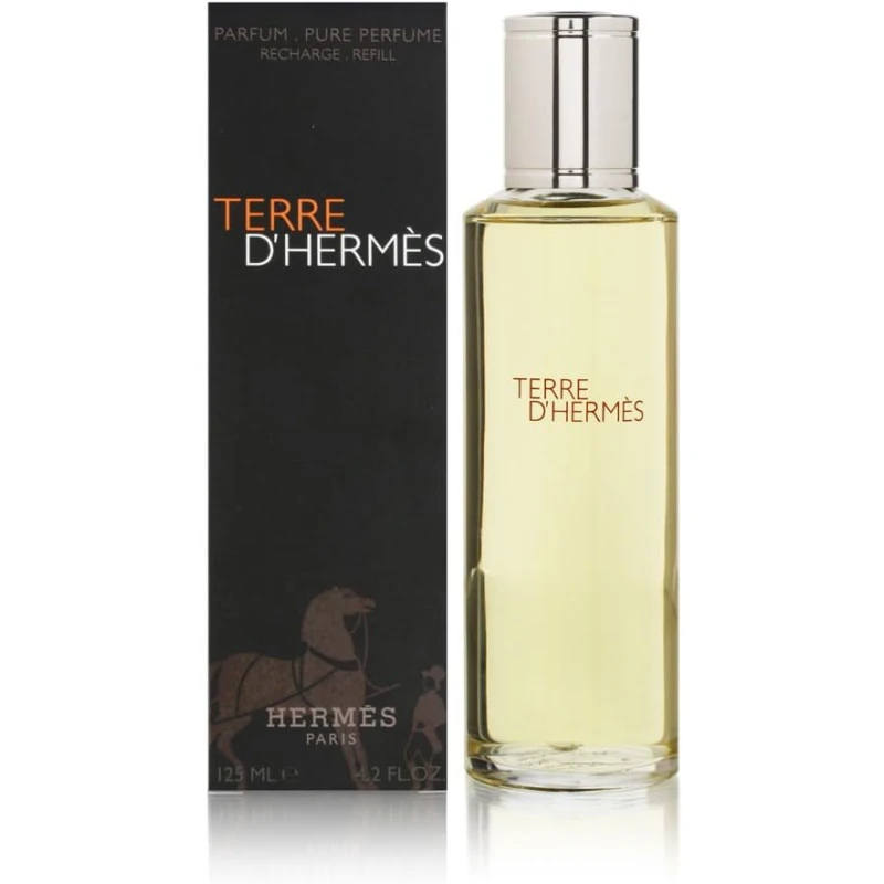 عطر هيرمس تيري دي هيرمس أو دو بارفان قابل لإعادة التعبئة 125 مل عطر خشبي حمضي للرجال - هيرميس