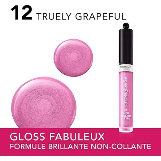 بورجوا جلاس فابيوليو ملمع شفاه تروي جريبفول لمعان يدوم طويلاً ترطيب 3.5 مل - بورجوا - Image 3