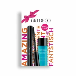 Artdeco Amazing Effect Mascara & Eye Makeup Remover Set Black Dramatic Look Complete Eye Makeup Kit