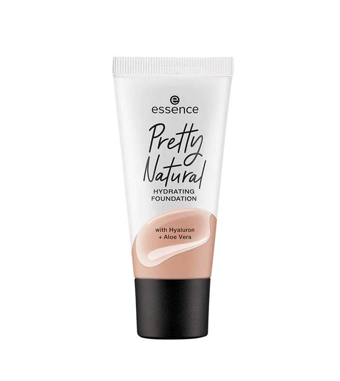 Essence Pretty Natural Hydrating Foundation 200 Warm Sun Medium Coverage Sensitive Skin Makeup - Essence