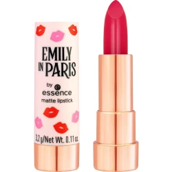 Essence Emily in Paris Classic Red Matte Lipstick Long Lasting Pigmented Makeup