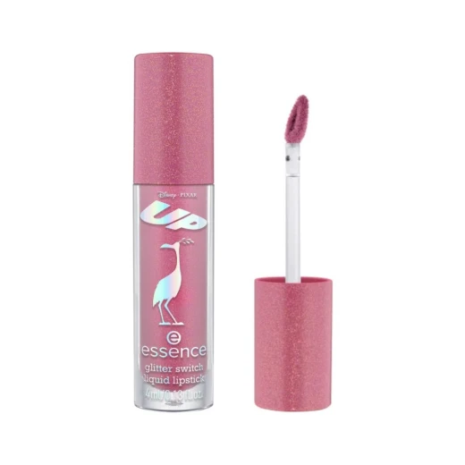 أحمر شفاه سائل Essence Paradise Falls لامع يدوم طويلاً مكياج شفاه نابضة بالحياة مستوحى من ديزني بيكسار UP