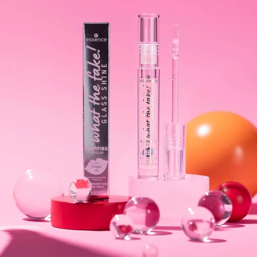 Essence What The Fake! Glass Shine Lip Filler Transparent Lip Gloss 4.2ml for Fuller Lips - Essence - Image 4