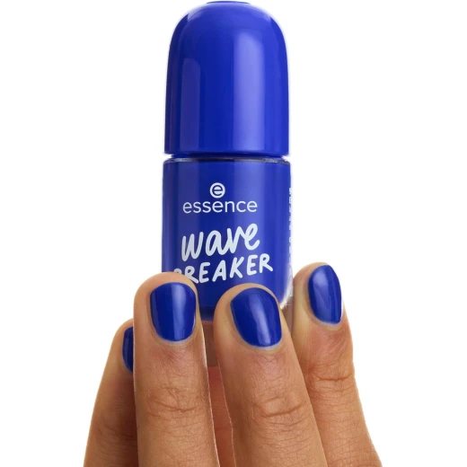 Essence Gel Nail Polish Wave Breaker 75 Vibrant Blue Shade Quick Dry Long Lasting Gel Finish High Gloss Shine Vegan Climate Neutral Formula Easy Application 8ml - Essence - Image 3