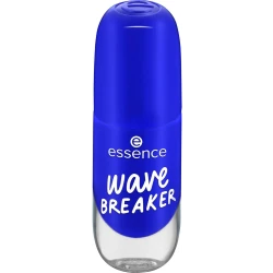 Essence Gel Nail Polish Wave Breaker 75 Vibrant Blue Shade Quick Dry Long Lasting Gel Finish High Gloss Shine Vegan Climate Neutral Formula Easy Application 8ml