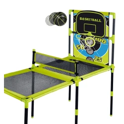 Aojie Sport 3-in-1 Kids Sport Toys: Table Tennis, Basketball & Beanbag Toss
