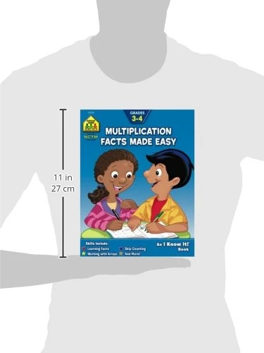 كتاب تمارين حقائق الضرب من School Zone للأطفال - تعلم سهل - سكول زون - Image 3