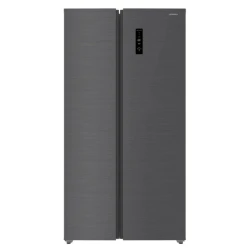 Skyworth 541L Side-by-Side Refrigerator, No Frost, A++ Gray Inox