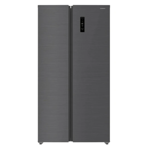 Skyworth 541L Side-by-Side Refrigerator, No Frost, A++ Gray Inox Skyworth 541L Side-by-Side Refrigerator, No Frost, A++ Gray Inox