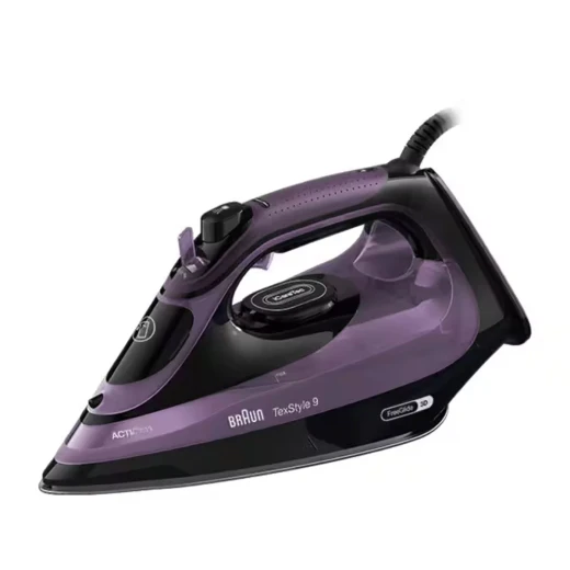 Braun TexStyle 9 Pro SI 9661 VI Steam Iron 3100W powerful performance, fast heat-up, FreeGlide 3D soleplate for smooth ironing, iCare fabric protection technology, ideal for removing tough wrinkles easily Braun TexStyle 9 Pro SI 9661 VI Steam Iron 3100W powerful performance, fast heat-up, FreeGlide 3D soleplate for smooth ironing, iCare fabric protection technology, ideal for removing tough wrinkles easily