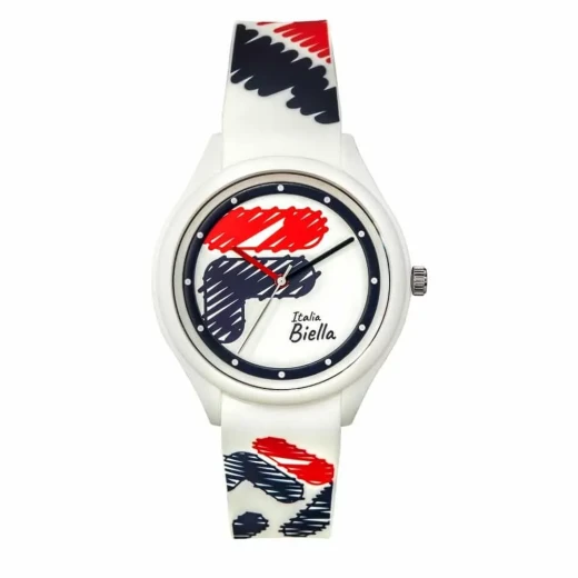 Fila Italia Biella 38 321 301 Watch White Dial 44mm Case with White Silicone Strap Japanese Miyota Quartz Movement 5 ATM Water Resistant 1 Year Warranty