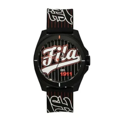 Fila Reinterpret 70's Watch Black Silicone Strap 42.5mm 38-330-004