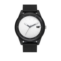 Cat Insignia V1.2 Watch Black and White Silicone Strap 43mm Case 100M Water Resistance with Epsom Y121F1 Movement for Men and Women