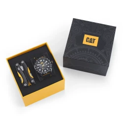 CAT Set: Rugged Watch and Versatile MultiTool for Daily Wear and Outdoor Adventures. Premium Gift Box Included.