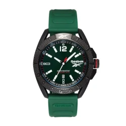 Reebok Griden Green Watch 44mm ABS Stainless Steel Case Silicone Strap