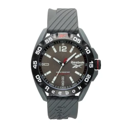 Reebok Embolder Grey Watch 44mm ABS Stainless Steel Case Silicone Strap