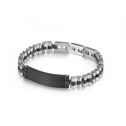Cat Granite SS Black Bracelet Stainless Steel 316L Durable Accessory for Men & Women Wrist Wear, Adjustable Size, Classic Design Cat Granite SS Black Bracelet Stainless Steel 316L Durable Accessory for Men & Women Wrist Wear, Adjustable Size, Classic Design