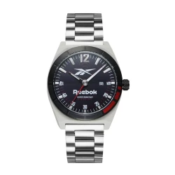 Reebok Legazi Men's Watch Navy Dial Silver Stainless Steel Strap 43mm