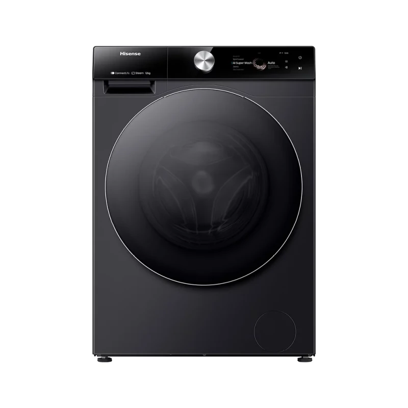 Hisense 12KG Washing Machine with 1400 RPM Spin Cycle, Powerful Performance, Multiple Wash Programs, White Finish, Ideal for Large Loads, Energy Efficient - HISENSE