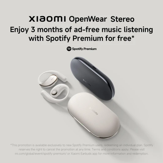 سماعات أذن شاومي OpenWear بتقنية البلوتوث مفتوحة الأذن - بيج رملي، صوت عالي الدقة، بطارية طويلة - شاومي - Image 2