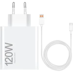 120W Hypercharge Combo Type A Fast Charger with USB C Cable for Xiaomi Phones - Xiaomi