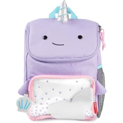 Skip Hop Zoo Narwhal Big Kid Backpack, School Supplies, 11 x 4.25 x 14 Inch