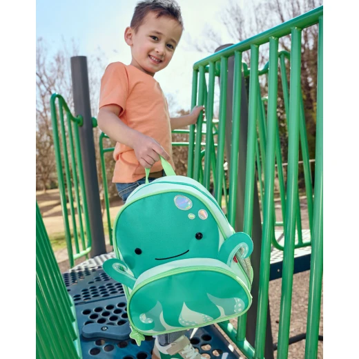 حقيبة ظهر سكيب هوب زو للأطفال الصغار على شكل أخطبوط، متينة، أحزمة قابلة للتعديل - Image 3