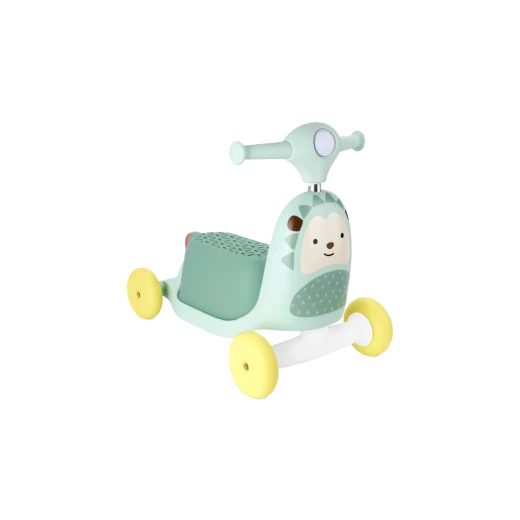 سكوتر Skip Hop 3 في 1 على شكل قنفذ حديقة الحيوان، متعدد الألوان، لعبة للأطفال الصغار