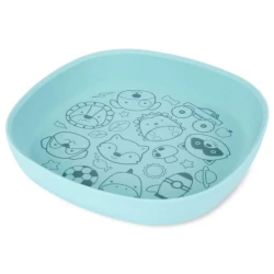 Skip Hop Squad Silicone Plate Non Slip Blue Dishwasher Safe 1 Count