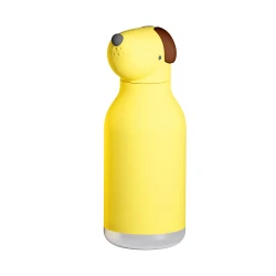 Asobu Bestie Insulated Bottle Yellow 460ml Stainless Steel Leakproof with Straw