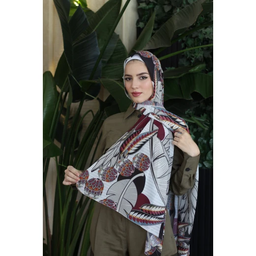 وشاح حجاب شيفون جورجيت من وايلد ليلي، أنيق، ناعم، مريح، 300x70 سم