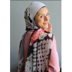 Black Mess Elegant Georgette Chiffon Hijab for Women Lightweight Soft Scarf 300x70cm Comfortable for Everyday Wear Premium Fabric Made in Egypt Multiple Styling Options - Black mess