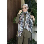 حجاب كاين جورجيت شيفون شتوي بايزلي وشاح دافئ وأنيق 300x70 سم - كاين