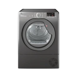 Hoover H-Dry 300 Condenser Dryer – 9kg Capacity – Anthracite Color – Equipped with Wi-Fi and Bluetooth technology for smart control, for efficient and easy drying of clothes while protecting fabrics