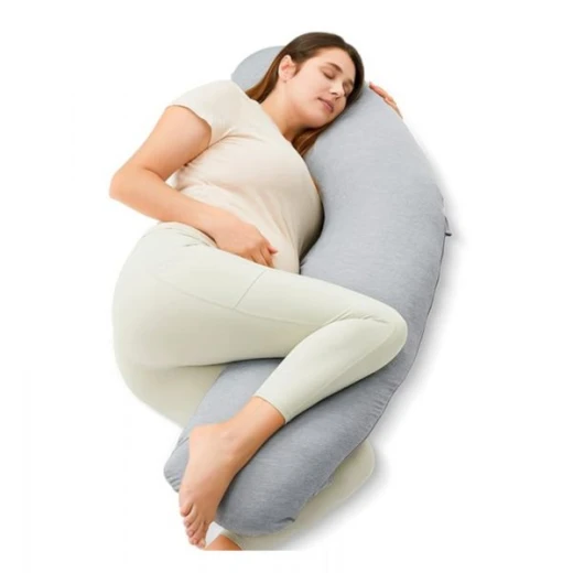 Momcozy J-Shape Pregnancy Pillow for Sleeping, Support for Back, Hips, Legs, and Belly Momcozy J-Shape Pregnancy Pillow for Sleeping, Support for Back, Hips, Legs, and Belly
