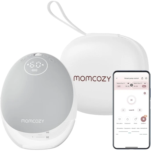 Momcozy M9 Single Hands-Free Breast Pump - 24mm Portable Grey for Discreet Pumping Momcozy M9 Single Hands-Free Breast Pump - 24mm Portable Grey for Discreet Pumping