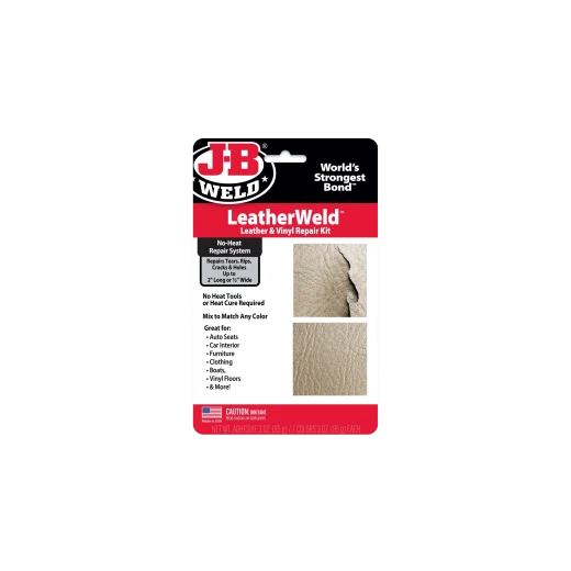 طقم إصلاح الجلد والفينيل LeatherWeld - حل DIY يجف بالهواء للشقوق والتمزقات طقم إصلاح الجلد والفينيل LeatherWeld - حل DIY يجف بالهواء للشقوق والتمزقات