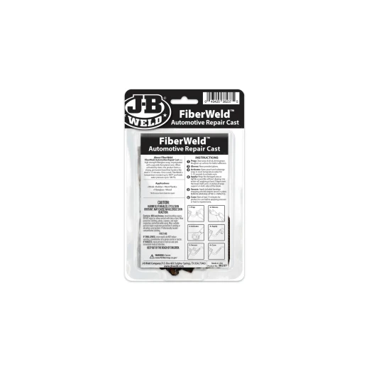 لاصق إصلاح السيارات FiberWeld مقاس 2 بوصة × 36 بوصة من الألياف الزجاجية - 100 رطل لكل بوصة مربعة، مقاوم لـ 400 درجة فهرنهايت - جيه بي ويلد - Image 2