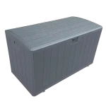 صندوق تخزين خارجي رمادي HDPE سعة 397 لتر 123x63x65 سم