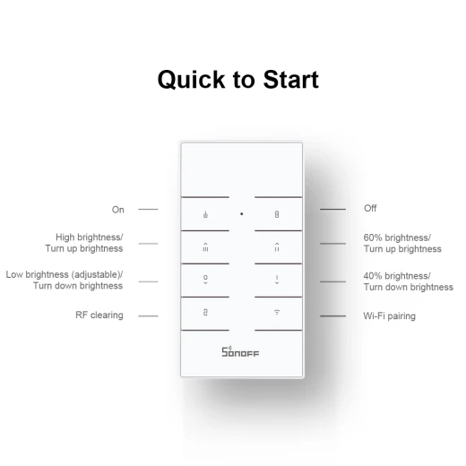 مفتاح تعتيم ذكي SONOFF D1: واي فاي، جهاز تحكم عن بعد RF والتحكم الصوتي - سونوف - Image 3