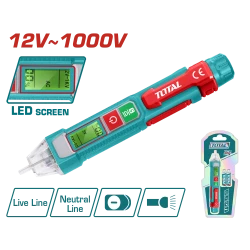 Total AC Voltage Detector 12V-1000V with Sound & Light Alarm - THT210003 - Electrician Tool